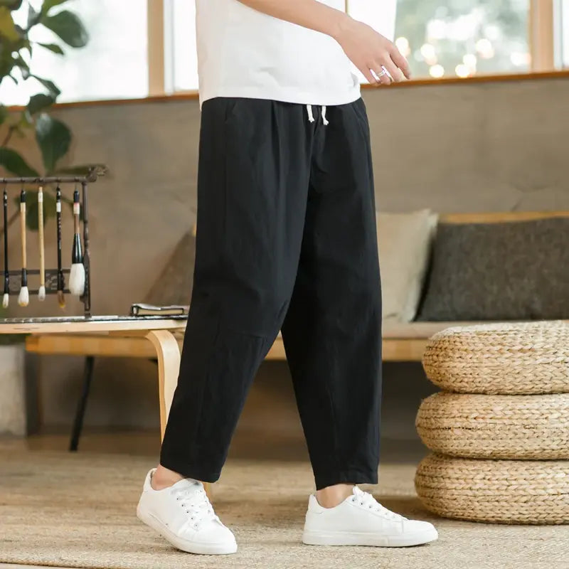 Summer Cotton Linen Casual Pants