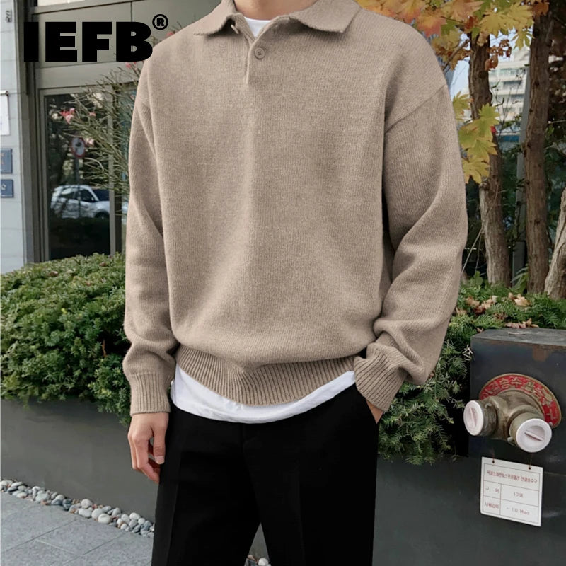 Chic Lapel Pullover