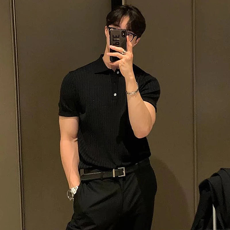 Luxury Knitted Polo Shirt