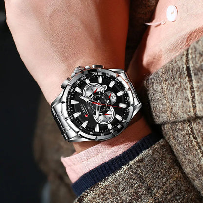 CURREN Luxury Stainless Steel Watch