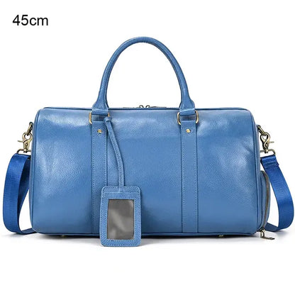 Genuine Leather Travel Duffel Bag