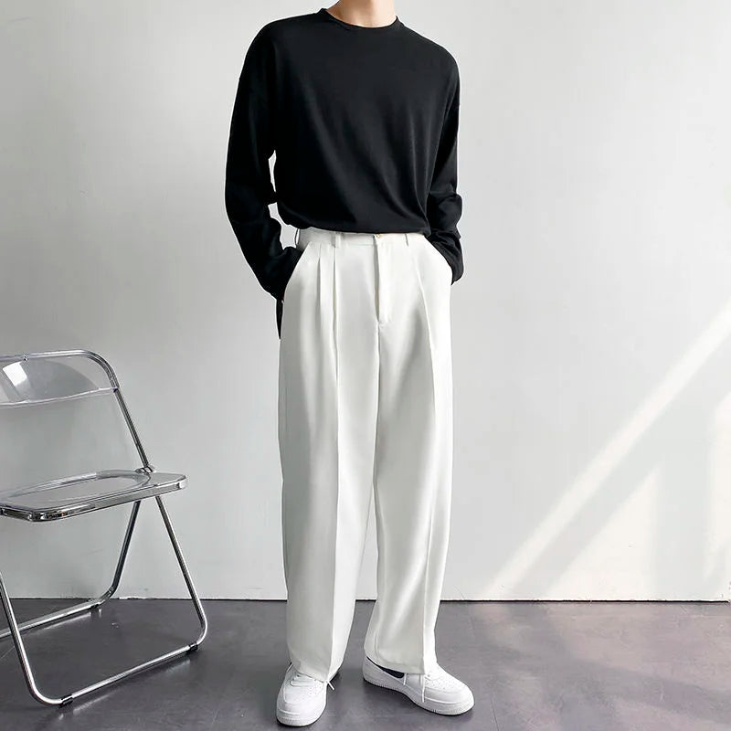 Wide Leg Appearance Suit Pants