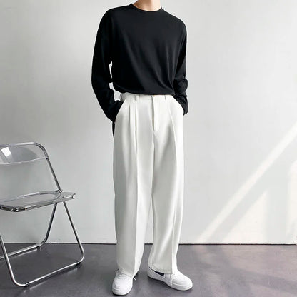 Wide Leg Appearance Suit Pants