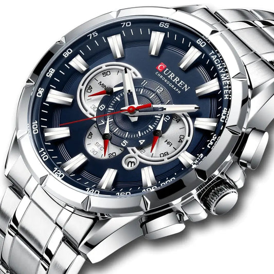 CURREN Luxury Stainless Steel Watch