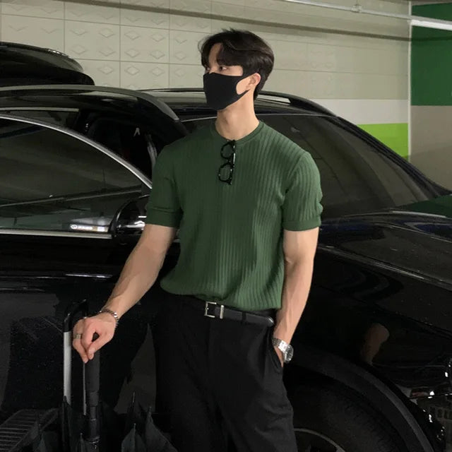 Luxury Knitted Polo Shirt