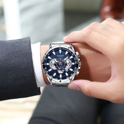 CURREN Luxury Stainless Steel Watch