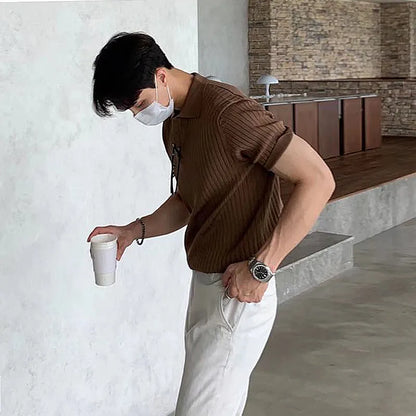 Luxury Knitted Polo Shirt