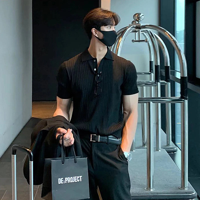 Luxury Knitted Polo Shirt