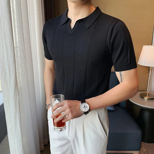 Quality Knitted Polo Shirt