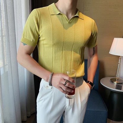 Quality Knitted Polo Shirt