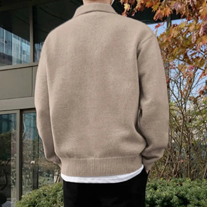 Chic Lapel Pullover