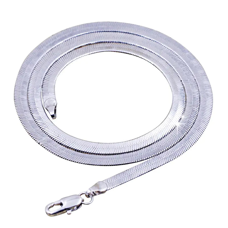 Snake Chain Platinum Plated Necklaces