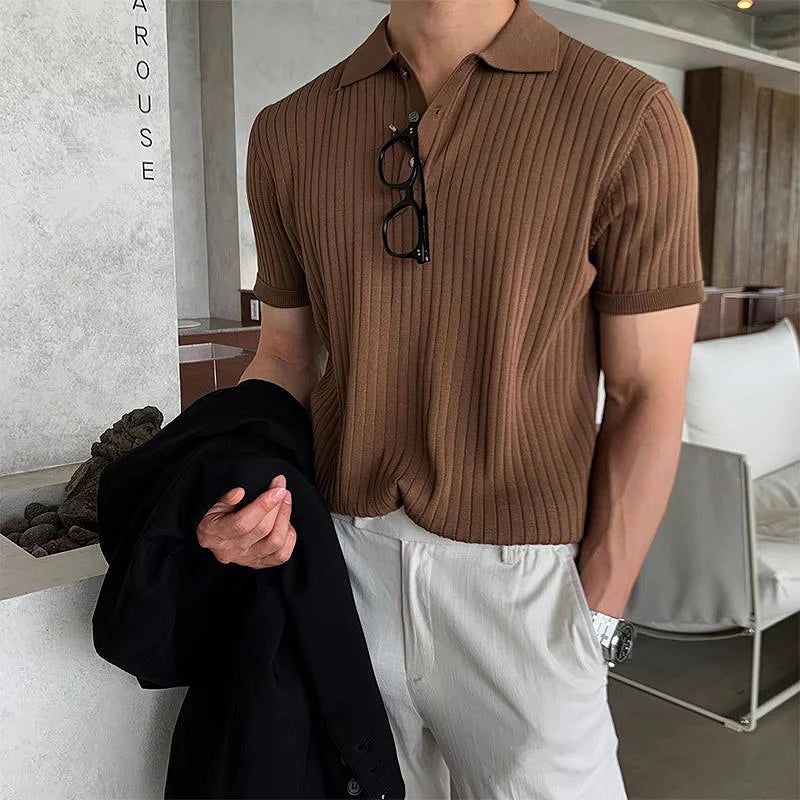 Luxury Knitted Polo Shirt