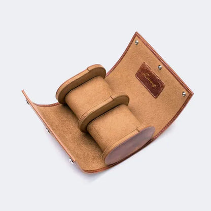 Watch Roll Travel Case Vintage Leather