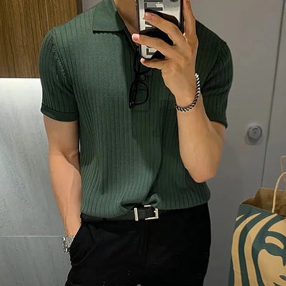 Luxury Knitted Polo Shirt