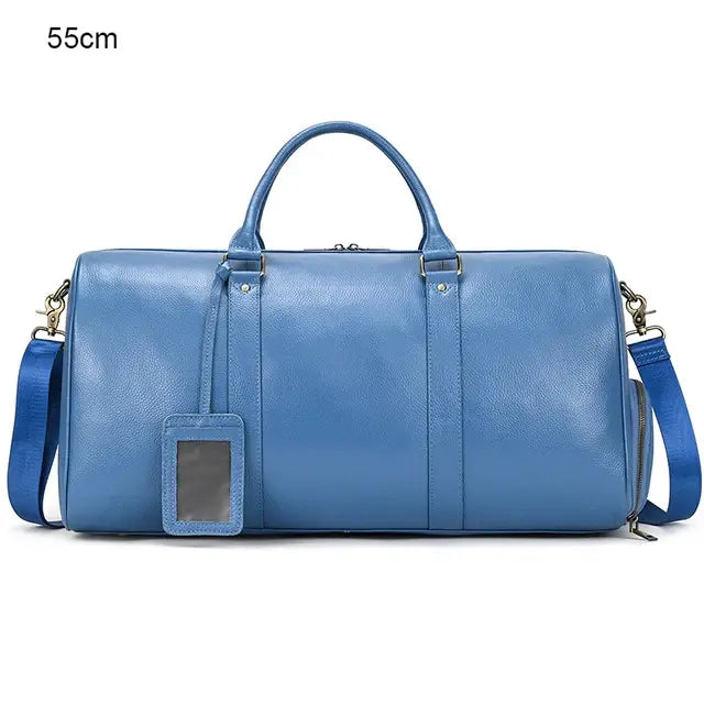 Genuine Leather Travel Duffel Bag